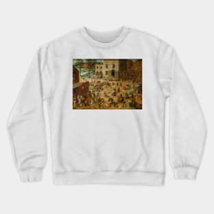 Children's Games by Bruegel - Renaissance Art Painting Crewneck Sweatshirt